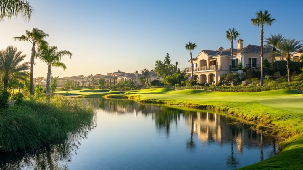 A beautiful Stay & Play golf resort villa with breathtaking views of the golf course, ideal for a premium golf getaway.
